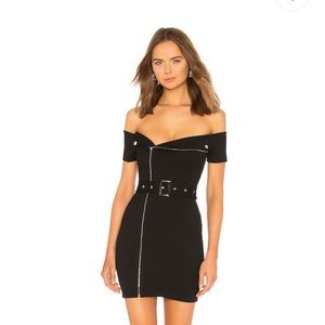 Black Terri Moto Dress